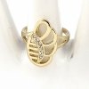 gold ring 18,60mm. gold-plated engagement xuping