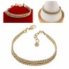 BRACELET GOLD CELEBRITY STAINLESS STEEL