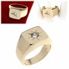 gold ring 18,60mm. gold-plated engagement xuping