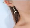 gold earrings made of stainless steel