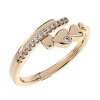 gold ring 18,60mm. gold-plated engagement xuping