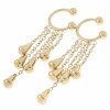 gold earrings made of stainless steel