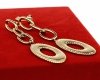 gold earrings made of stainless steel