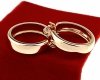 gold plated earrings with exclusive cubic zirconia