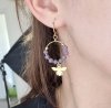 gold earrings made of stainless steel