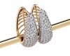 exclusive swarovski gold-plated earrings