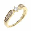 gold ring 18,60mm. gold-plated engagement xuping