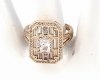 gold ring 18,60mm. gold-plated engagement xuping