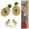 gold earrings made of stainless steel