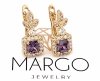 exclusive swarovski gold-plated earrings