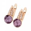 exclusive swarovski gold-plated earrings
