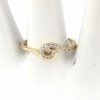 gold ring 18,60mm. gold-plated engagement xuping