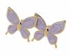 gold earrings made of stainless steel