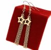 gold earrings made of stainless steel