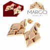 exclusive swarovski gold-plated earrings