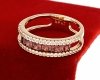 gold ring 18,60mm. gold-plated engagement xuping
