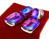 gold plated earrings with exclusive cubic zirconia