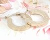 gold earrings made of stainless steel