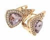 exclusive swarovski gold-plated earrings
