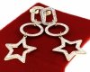 gold earrings made of stainless steel