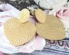 gold earrings made of stainless steel