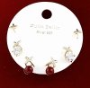 gold plated earrings with exclusive cubic zirconia