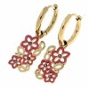 gold earrings made of stainless steel