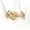 gold ring 18,60mm. gold-plated engagement xuping