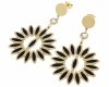 gold earrings made of stainless steel