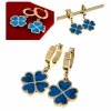 gold earrings made of stainless steel