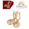 exclusive swarovski gold-plated earrings