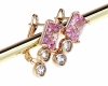 exclusive swarovski gold-plated earrings