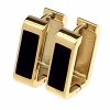 gold earrings made of stainless steel