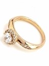 gold ring 18,60mm. gold-plated engagement xuping