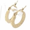 gold earrings made of stainless steel