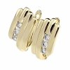 gold plated earrings with exclusive cubic zirconia