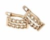 gold plated earrings with exclusive cubic zirconia
