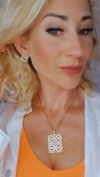 gold earrings made of stainless steel