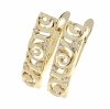 gold plated earrings with exclusive cubic zirconia