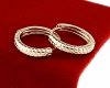 gold plated earrings with exclusive cubic zirconia