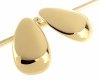 gold earrings made of stainless steel