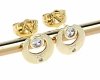 gold plated earrings with exclusive cubic zirconia