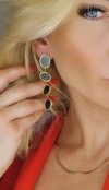 gold earrings made of stainless steel