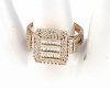 gold ring 18,60mm. gold-plated engagement xuping