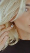 gold earrings made of stainless steel