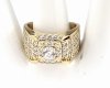 gold ring 18,60mm. gold-plated engagement xuping