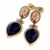 gold earrings made of stainless steel