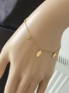 BRACELET GOLD CELEBRITY STAINLESS STEEL