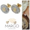 gold earrings made of stainless steel