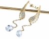 gold earrings made of stainless steel